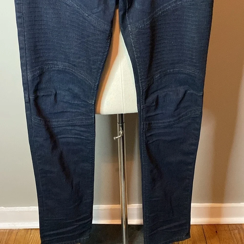 NWT True Religion 'Rocco' Relaxed Skinny Jeans in Dark Blue Denim (34W x 34L)